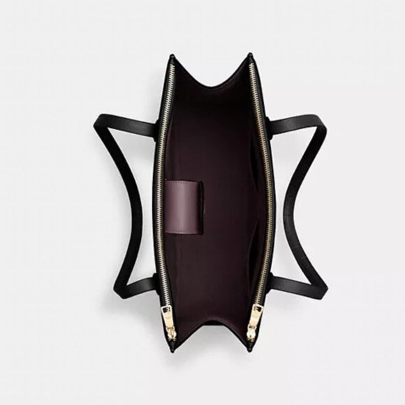 NWT Coach Nina Tote Croc Embossed Leather Black - The Perfect Style Tote - Picture 4 of 9